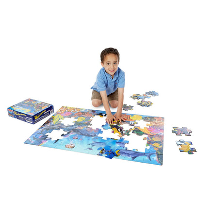 Underwater Floor Puzzle, 36" x 24", 48 Pieces - Loomini