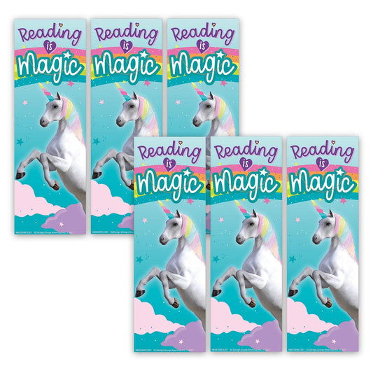 Unicorn Reading is Magic Bookmarks, 36 Per Pack, 6 Packs - Loomini