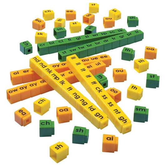 Unifix® Letter Cubes, Blends, Set of 90 - Loomini