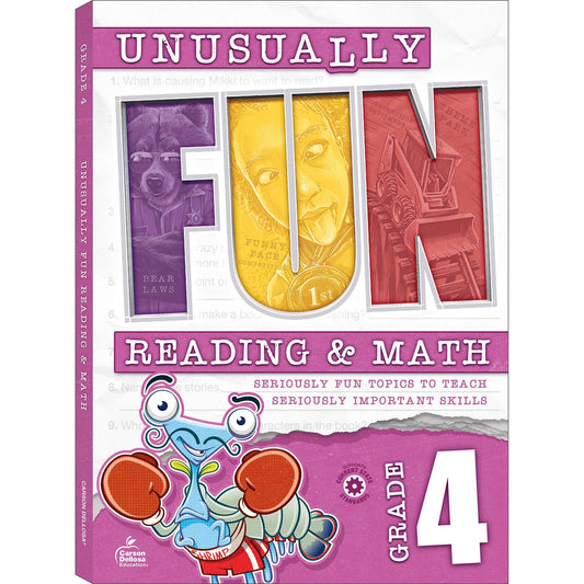 Unusually Fun Unusually Fun Reading & Math Workbook, Grade 4 - Loomini