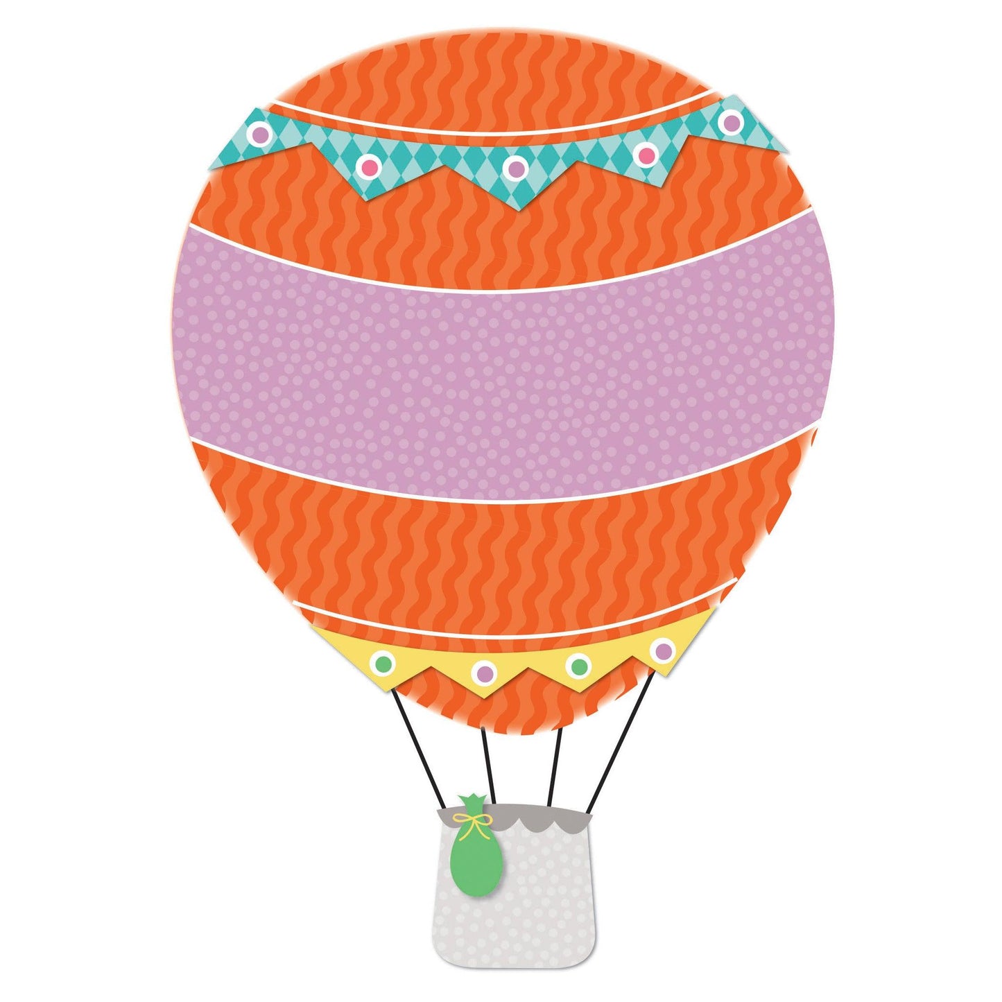 Up and Away Hot Air Balloons Cut-Outs, 36 Per Pack, 3 Packs - Loomini