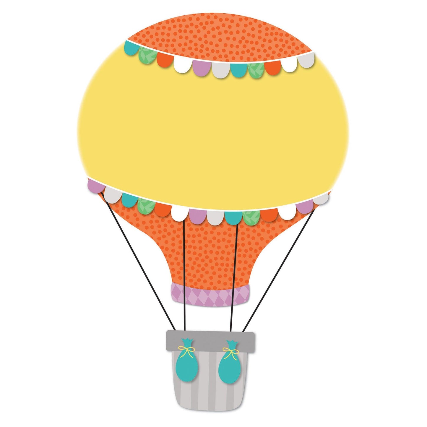 Up and Away Hot Air Balloons Cut-Outs, 36 Per Pack, 3 Packs - Loomini