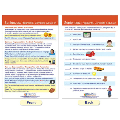 Usage: Sentences & Grammar Rules Bulletin Board Activity Chart Set - Loomini