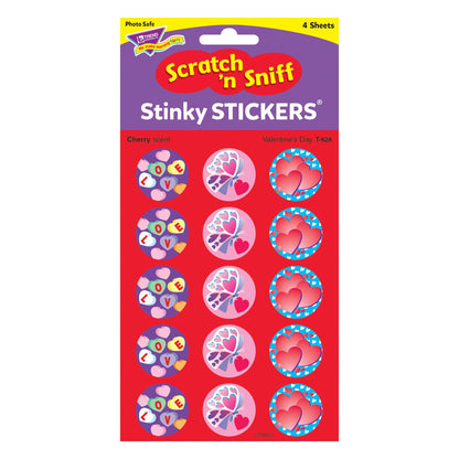 Valentine's Day/Cherry Stinky Stickers®, 60 Per Pack, 6 Packs - Loomini