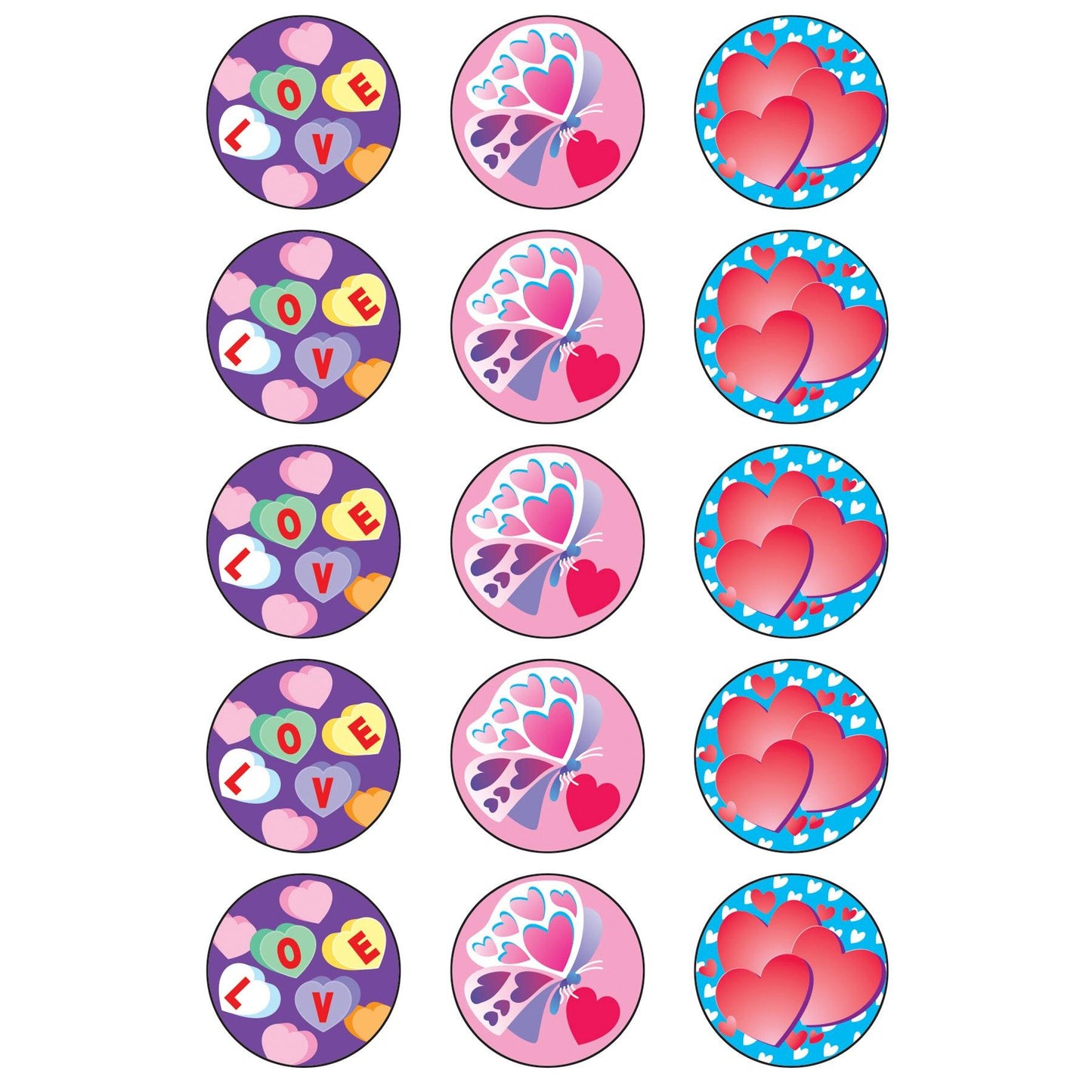 Valentine's Day/Cherry Stinky Stickers®, 60 Per Pack, 6 Packs - Loomini