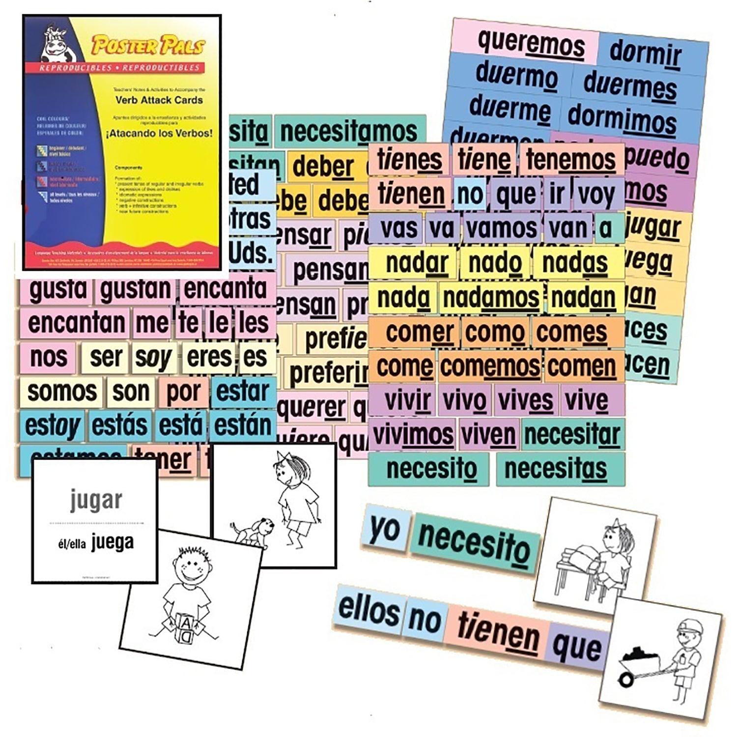 Verb Attack Card Set, Spanish - Loomini