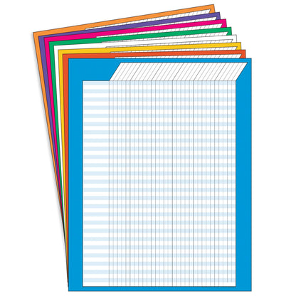 Vertical Incentive Charts, 22" x 28", Jumbo Variety Pack - Pack of 8 - Loomini