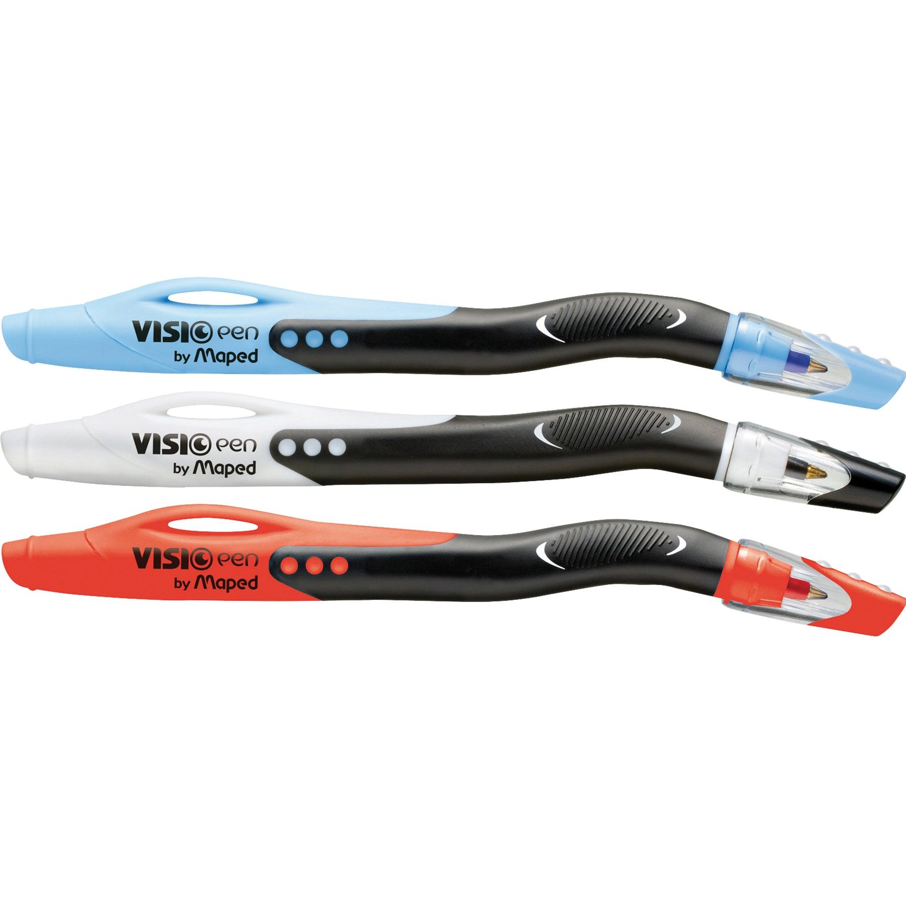 Visio Pen Ball-Point For Lefties, 3 Per Pack, 3 Packs - Loomini