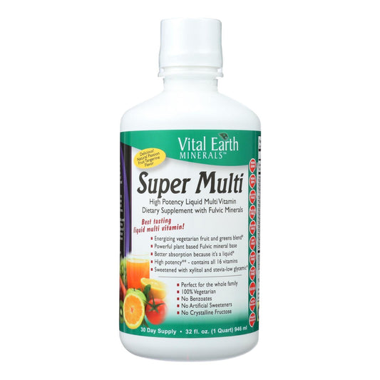 Vital Earth Minerals Super Multi Passion Fruit - 32 Fl Oz - Loomini