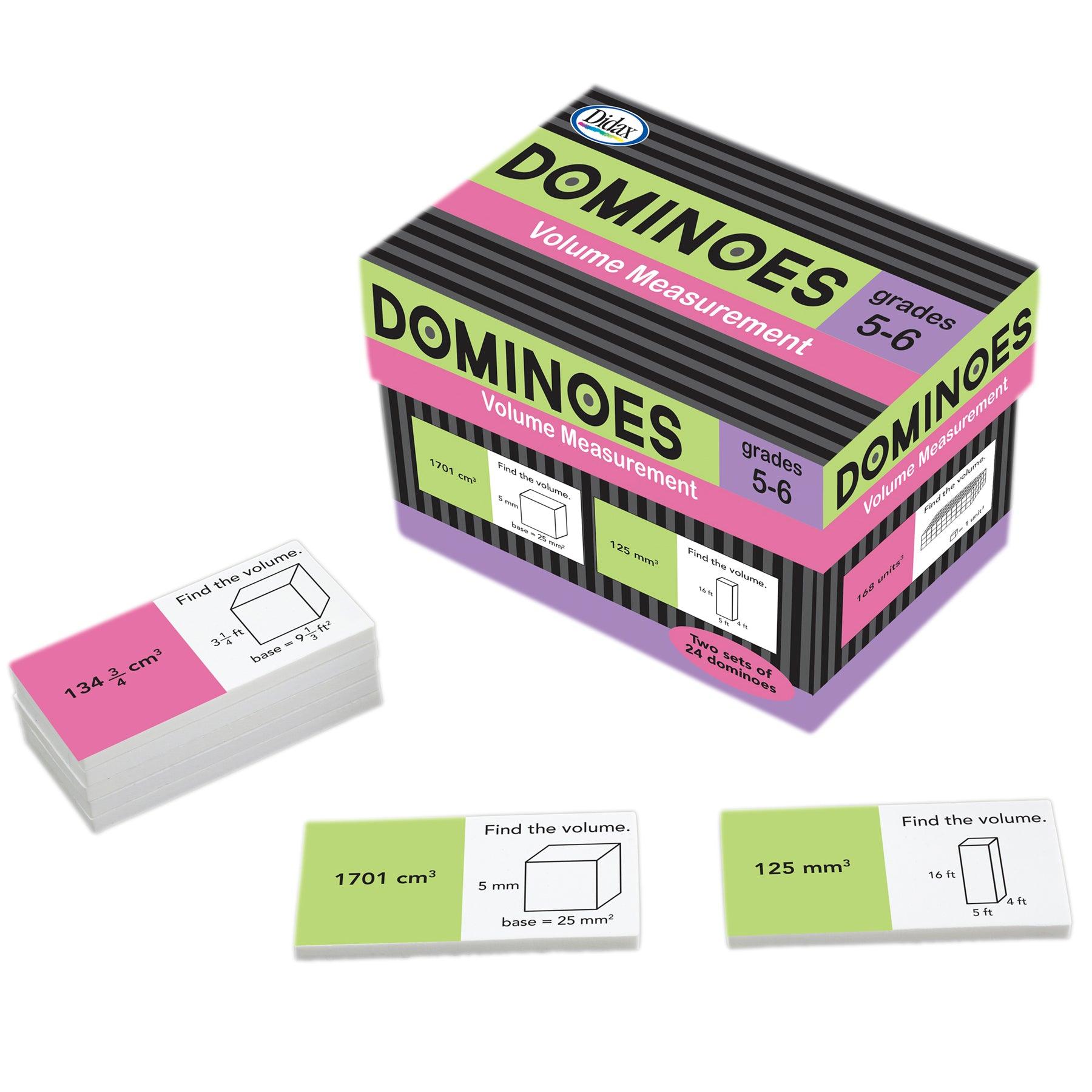 Volume Measurement Dominoes - Loomini