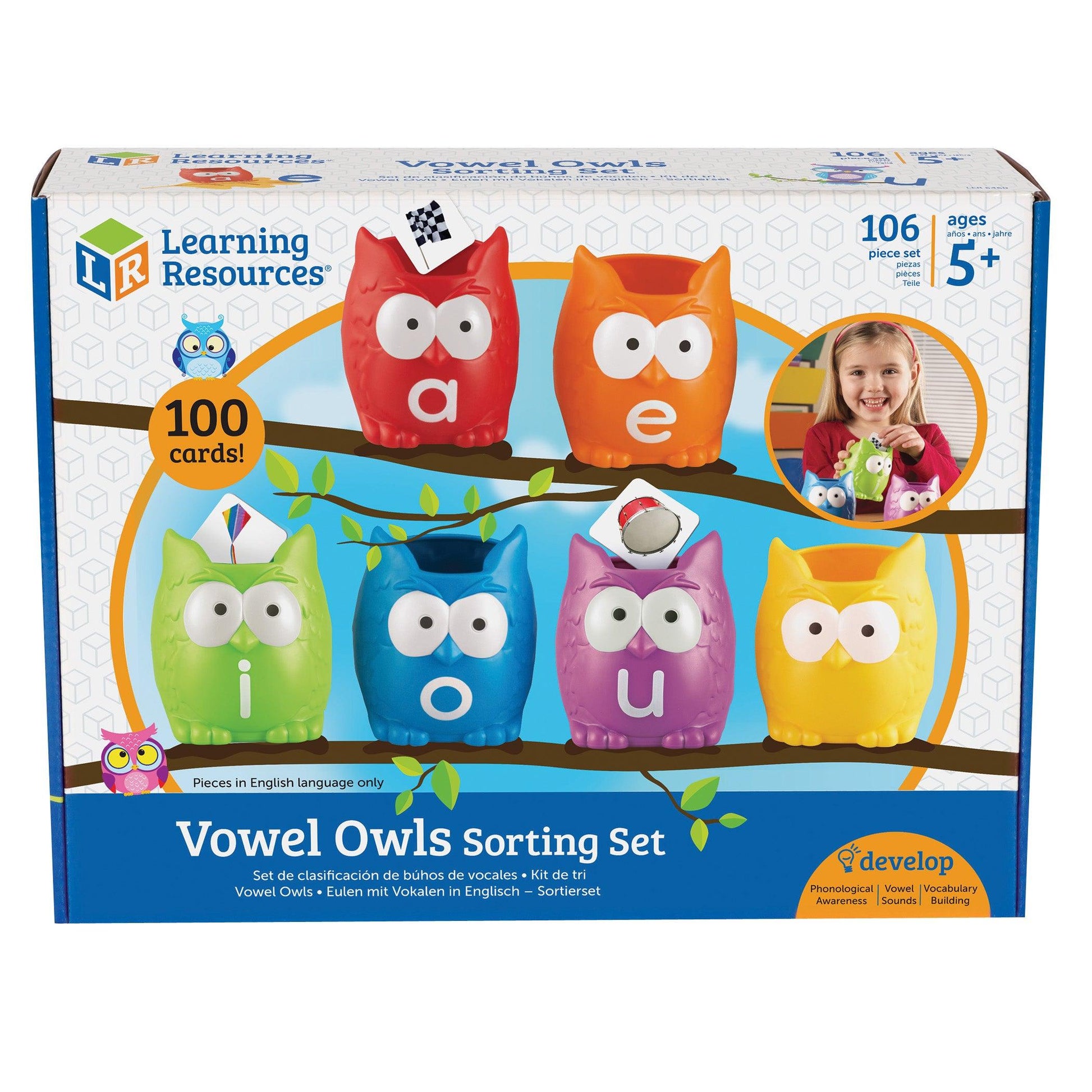 Vowel Owls™ Sorting Set - Loomini