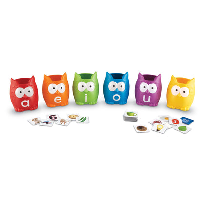 Vowel Owls™ Sorting Set - Loomini