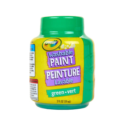 Washable Paint, 2oz, Green, Pack of 12 - Loomini