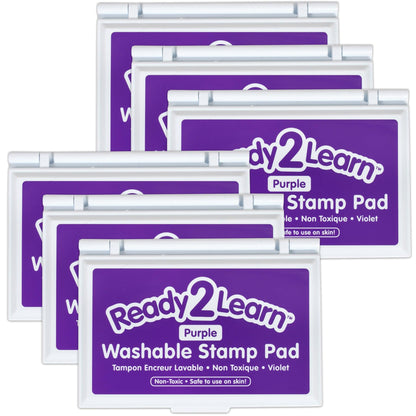 Washable Stamp Pad - Purple - Pack of 6 - Loomini
