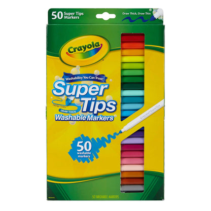 Washable Super Tips with Silly Scents, 50 Per Box, 2 Boxes - Loomini
