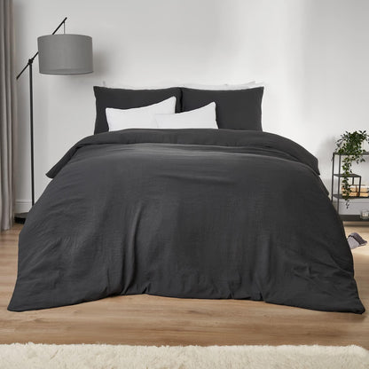Washed Linen Duvet Cover Twin with 1 Pillow Cases Super Soft Brushed Microfiber Twin Size Duvet 68 x 90 Duvet Cover Twin 2 Piece Bedding Sets Twin Duvet Cover - Loomini