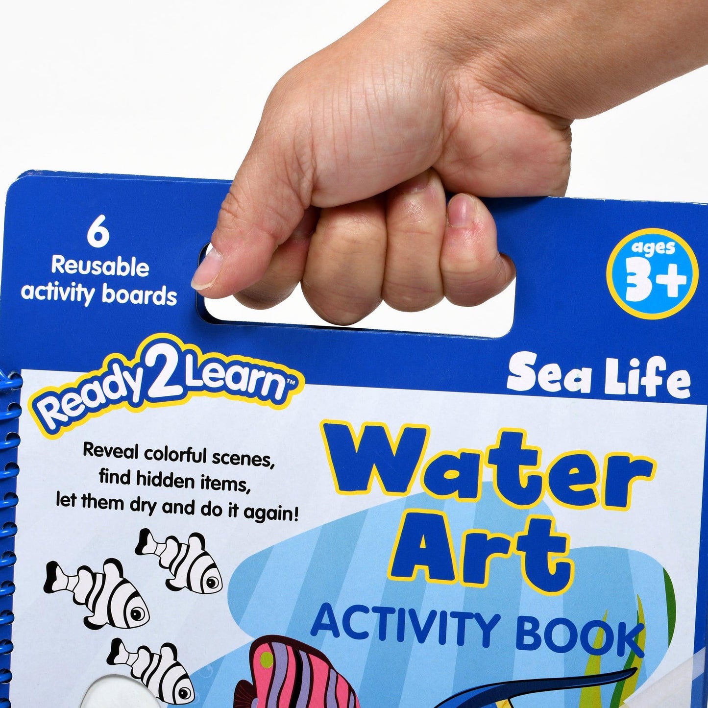 Water Art Activity Book - Sea Life, Pack of 6 - Loomini