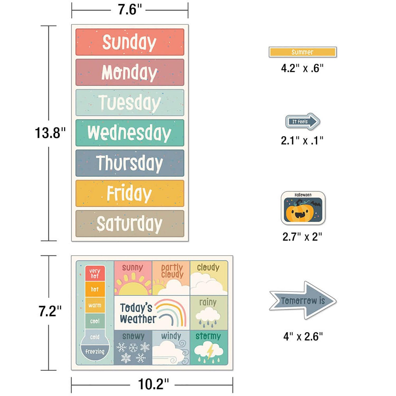 We Belong Calendar Bulletin Board Set, 2 Sets - Loomini