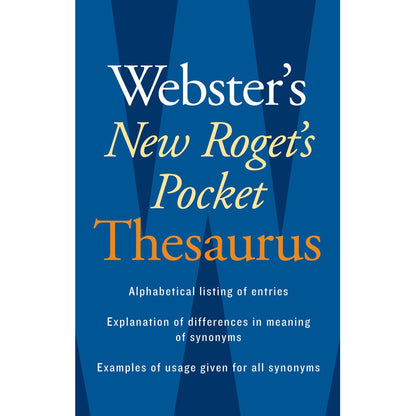 Webster's New Roget's Pocket Thesaurus, Pack of 6 - Loomini