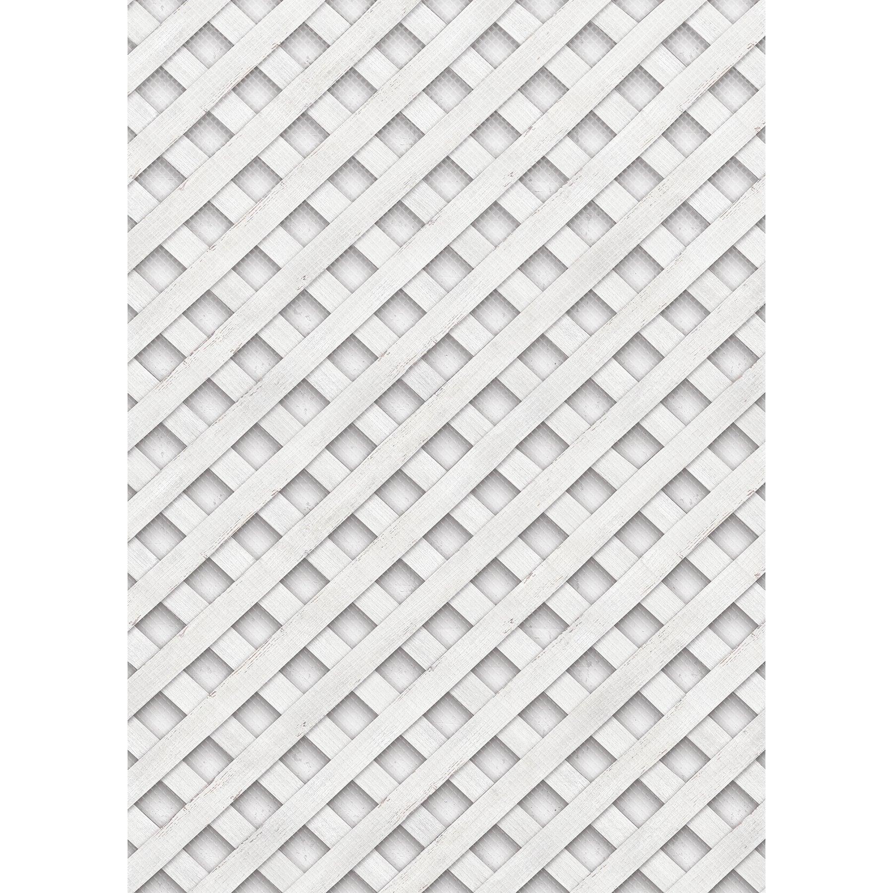 White Trellis Better Than Paper Bulletin Board Roll, 4' x 12', Pack of 4 - Loomini