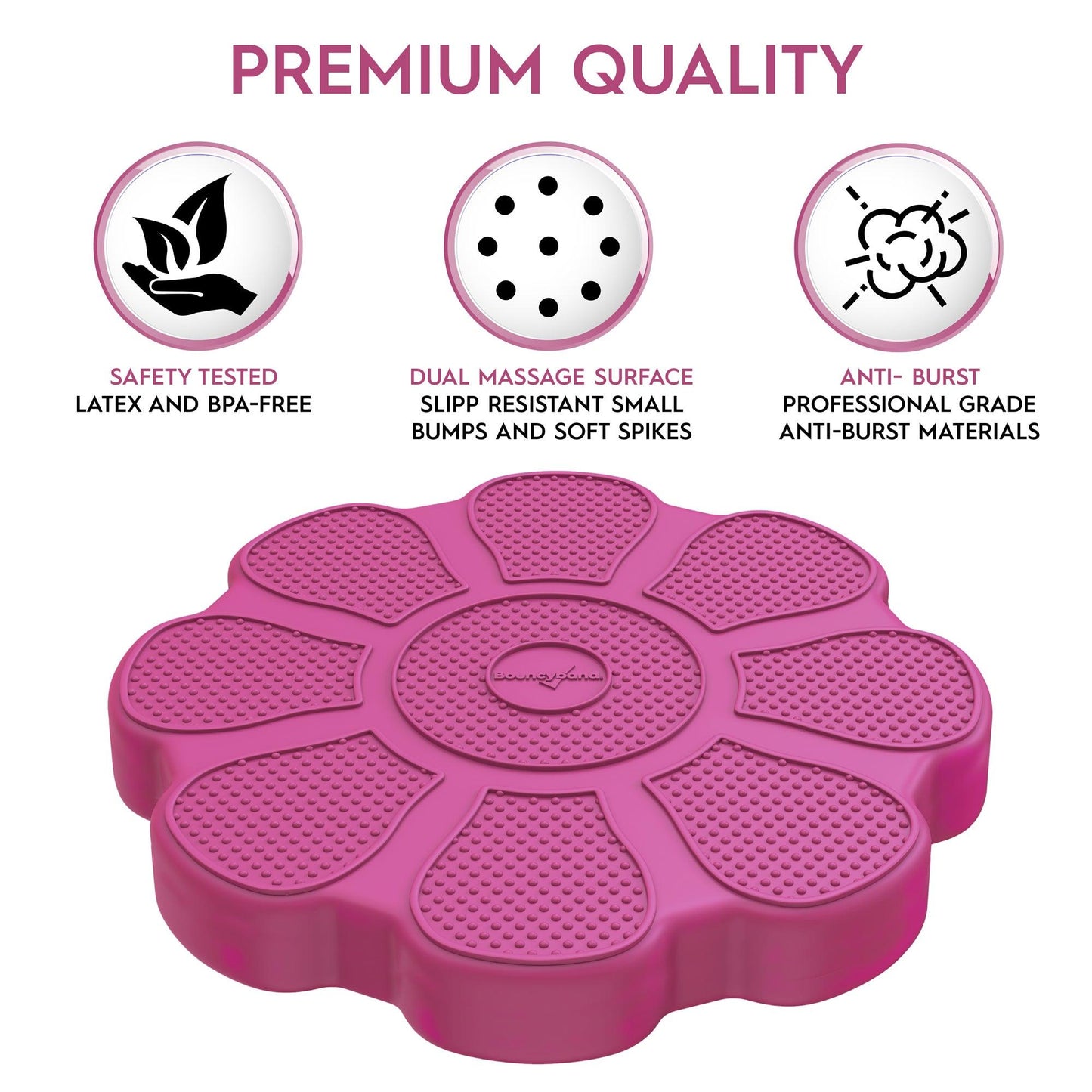 Wiggle Seat Sensory Cushion, Rose Flower - Loomini