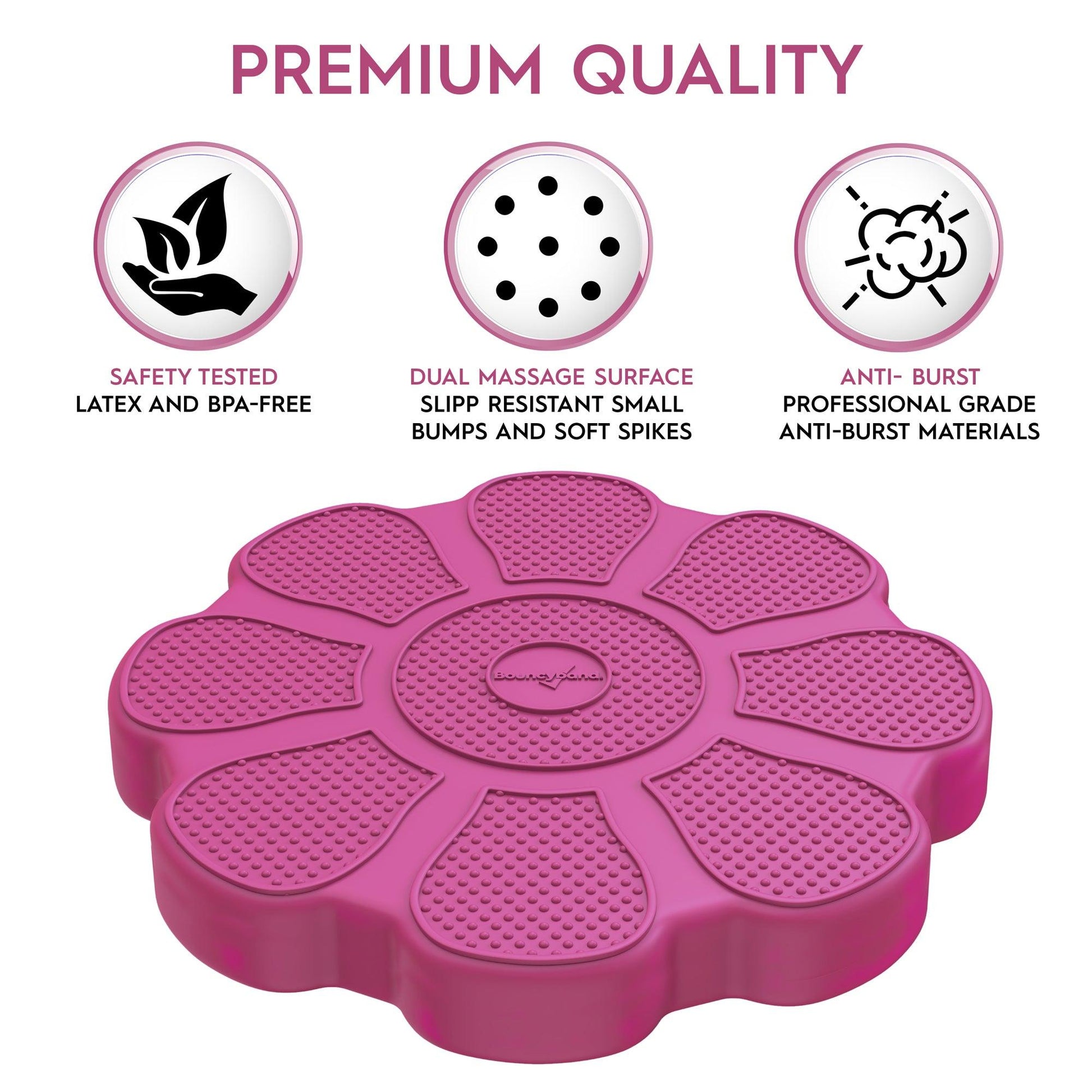 Wiggle Seat Sensory Cushion, Rose Flower - Loomini