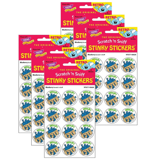 Wild!/Blueberry Scented Stickers, 24 Per Pack, 6 Packs Trend
