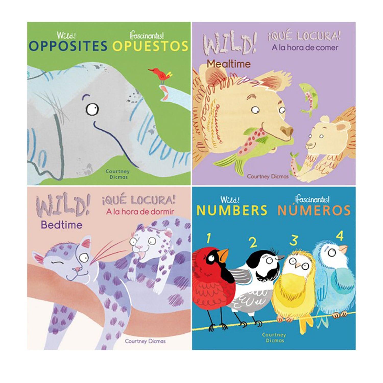 Wild Concepts! Bilingual Spanish/English Board Book Set 8-Book Set - Loomini