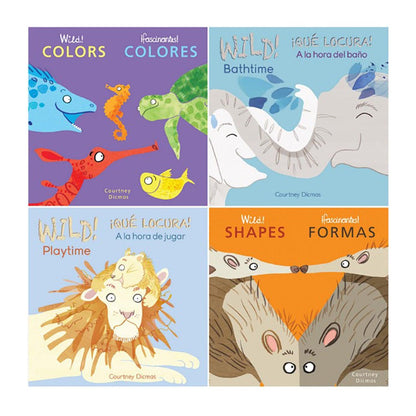 Wild Concepts! Bilingual Spanish/English Board Book Set 8-Book Set - Loomini