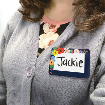 Wildflowers Name Tags/Labels - Multi-Pack, 36 Per Pack, 6 Packs - Loomini