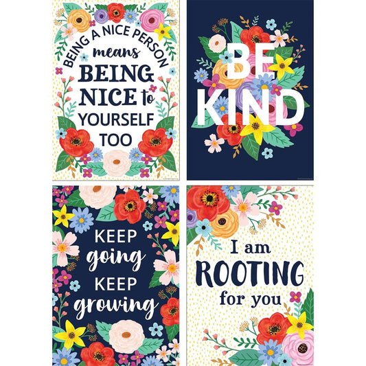 Wildflowers Positive Posters, Set of 4 Teacher Created Resources®