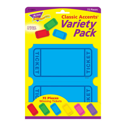 Winning Tickets Classic Accents® Variety Pack, 72 Per Pack, 3 Packs - Loomini