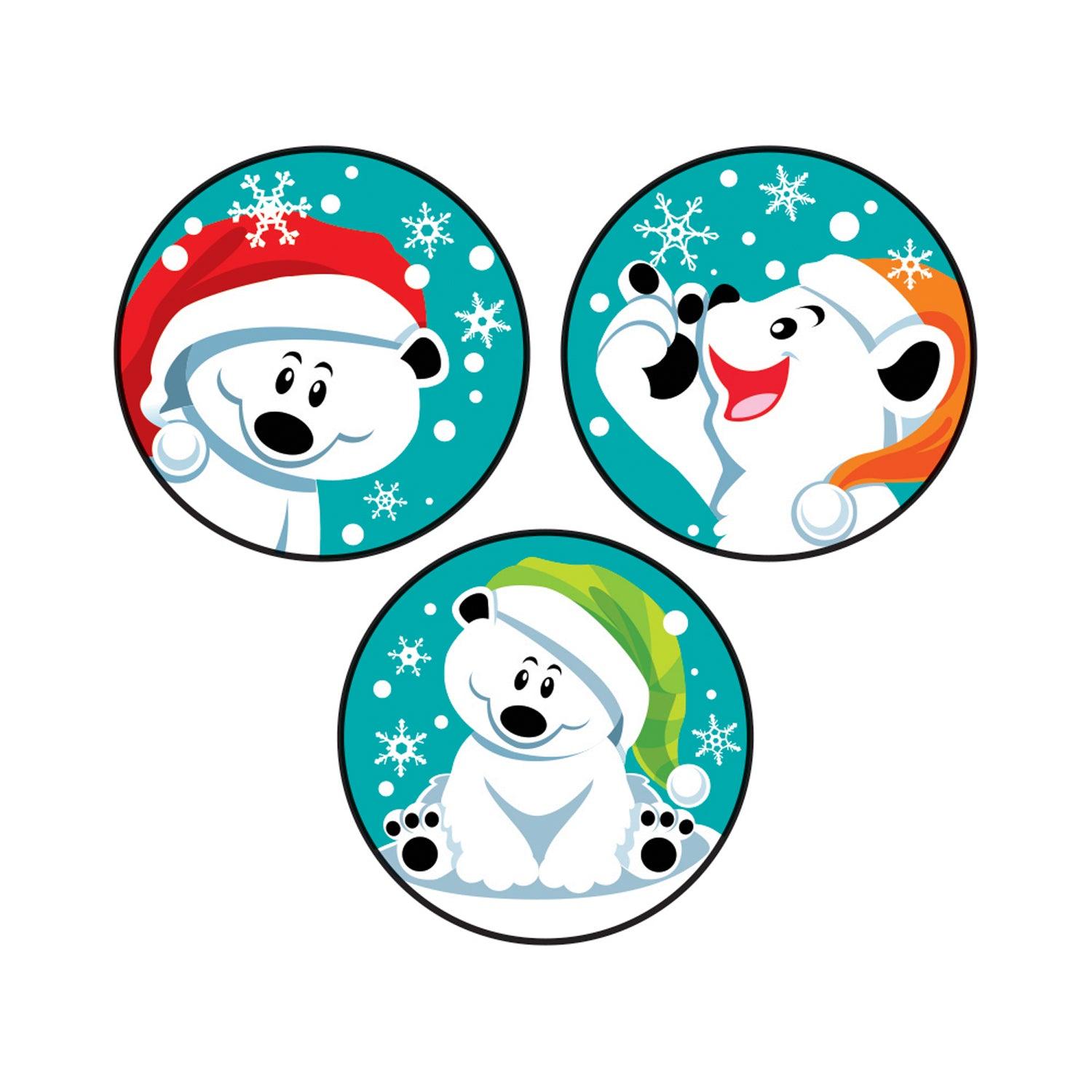 Winter Bears/PepBEARmint Stinky Stickers®, 48 Per Pack, 6 Packs - Loomini