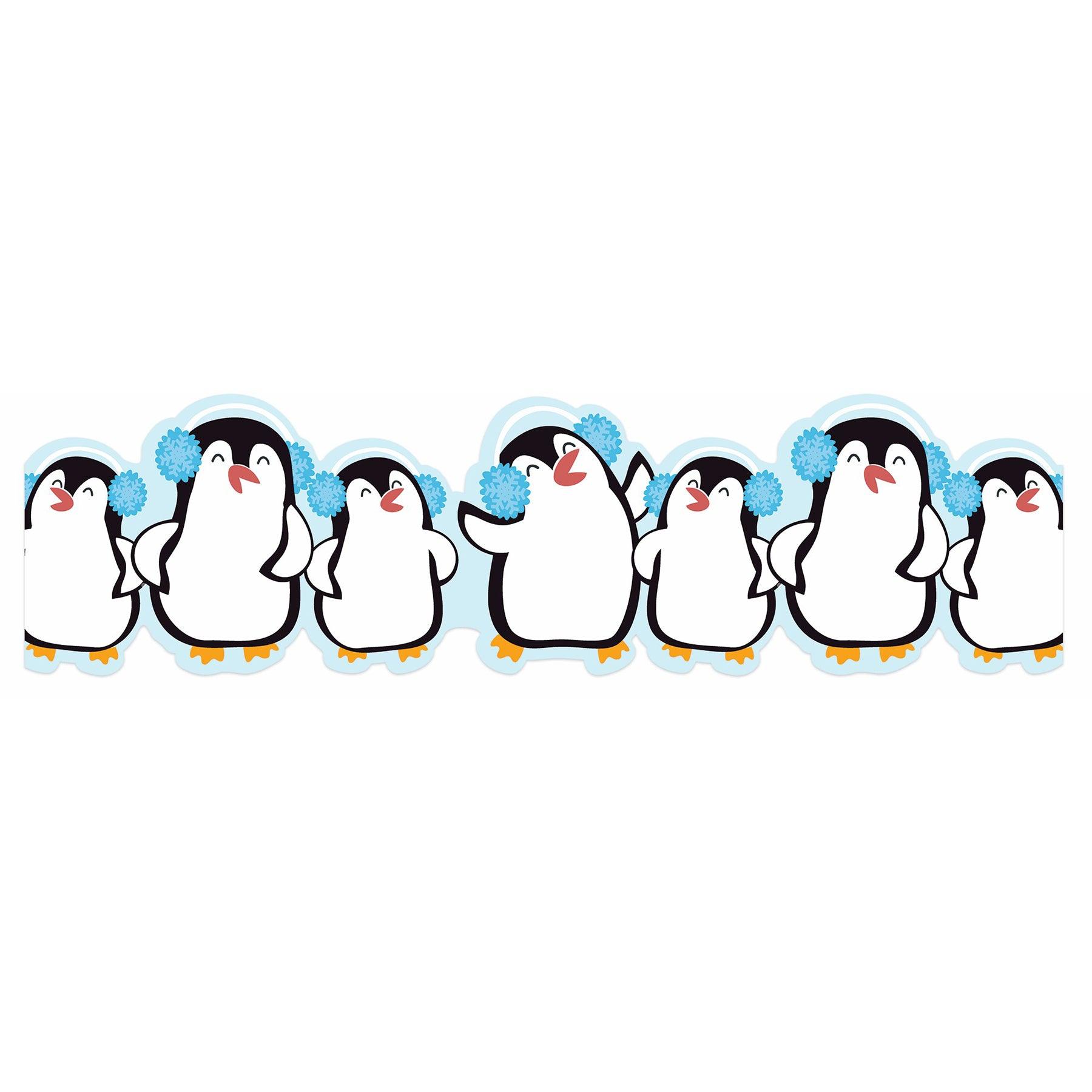 Winter Penguins Extra Wide Deco Trim®, 37 Feet Per Pack, 6 Packs - Loomini