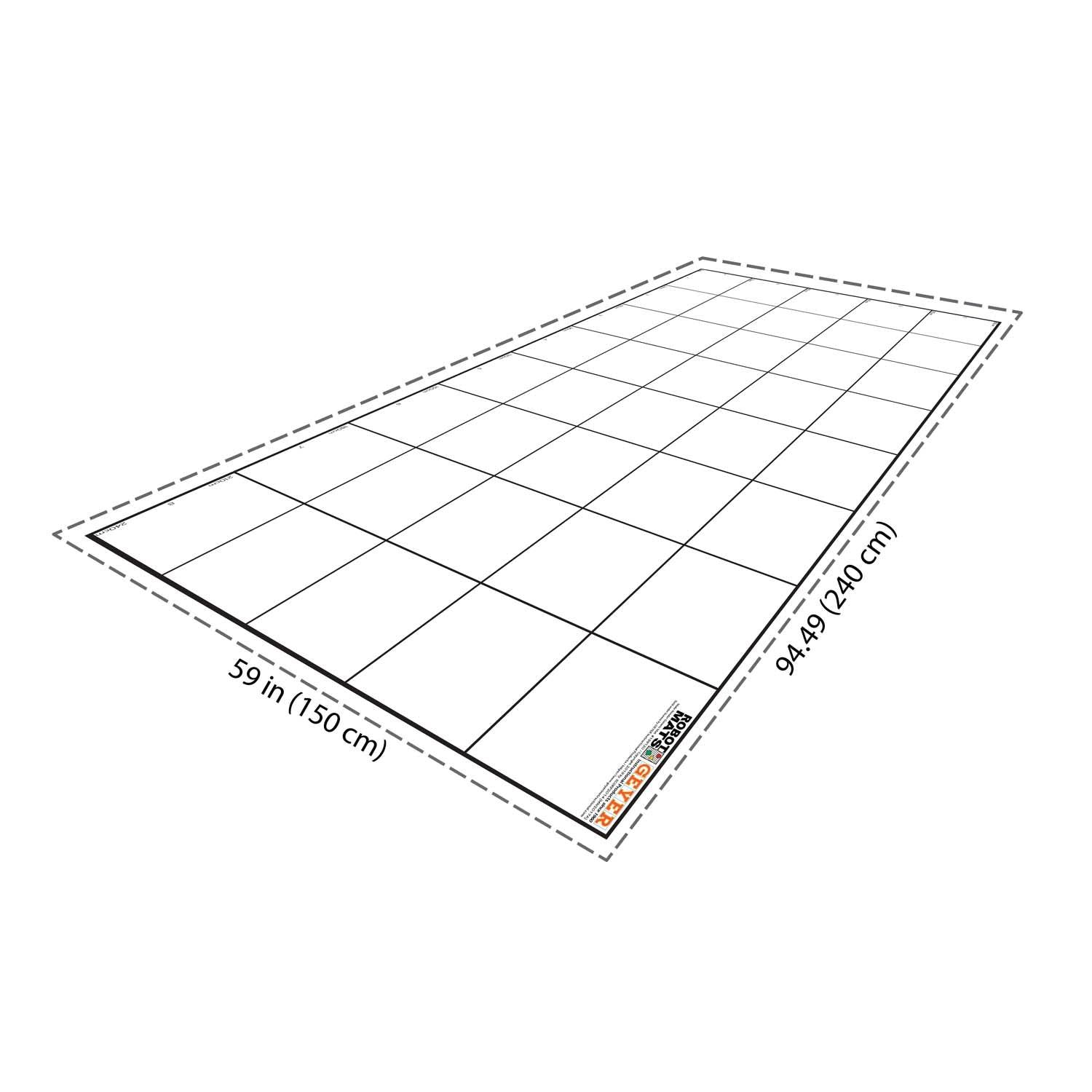 Wonder League Robotics Competition Grid Mat, 150cm x 240cm with 30cm Grid - Loomini