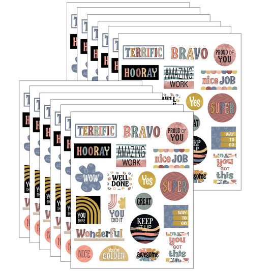 Wonderfully Wild Stickers, 120 Per Pack, 12 Packs - Loomini