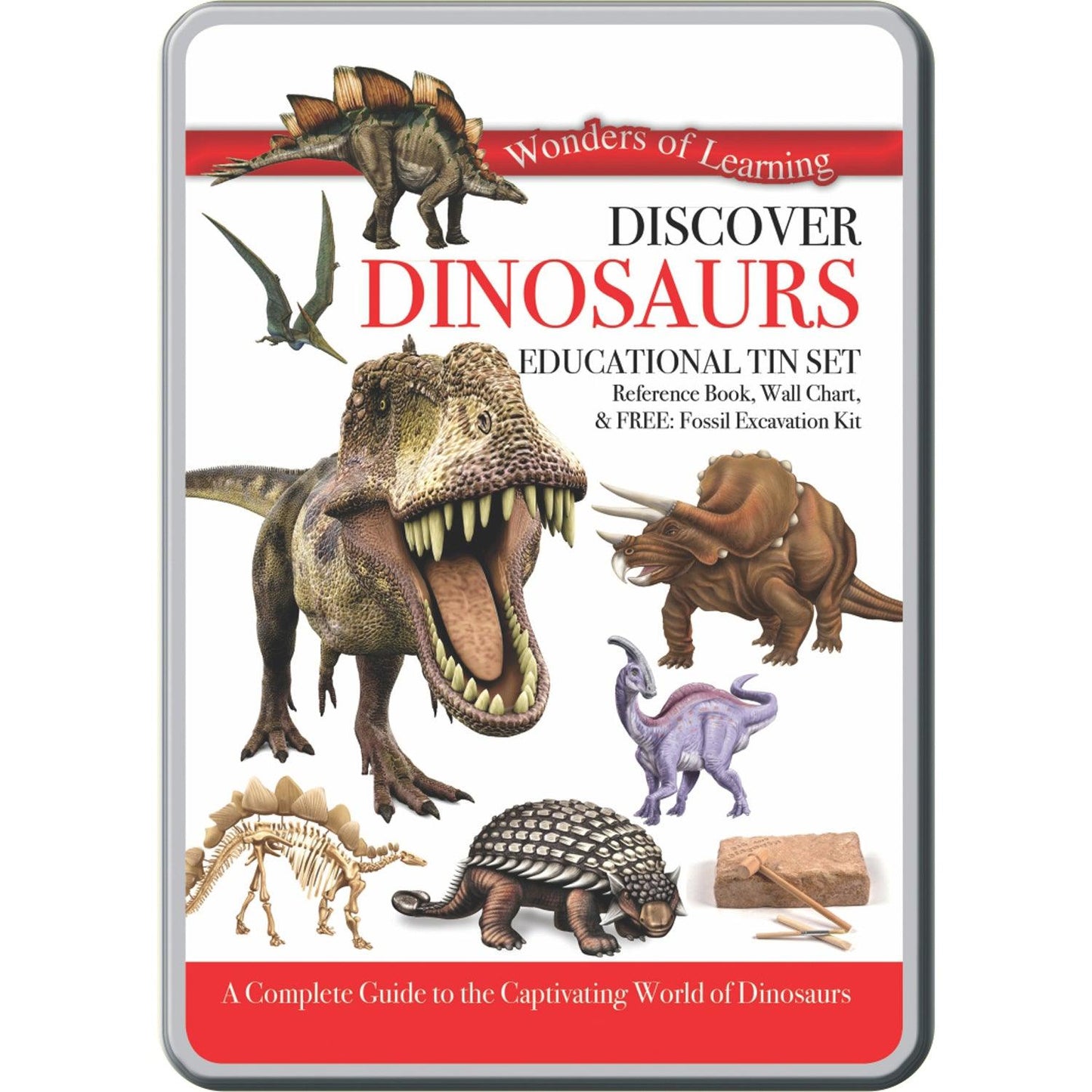 Wonders of Learning Tin Set, Discover Dinosaurs - Loomini