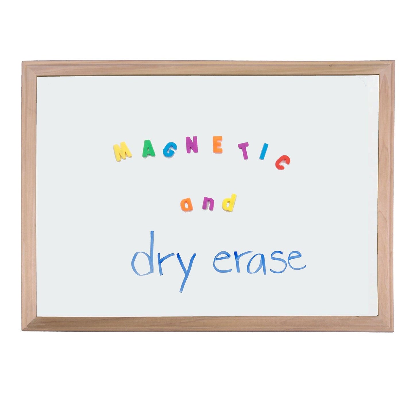 Wood Framed Magnetic Dry Erase Board, 24" x 36" - Loomini