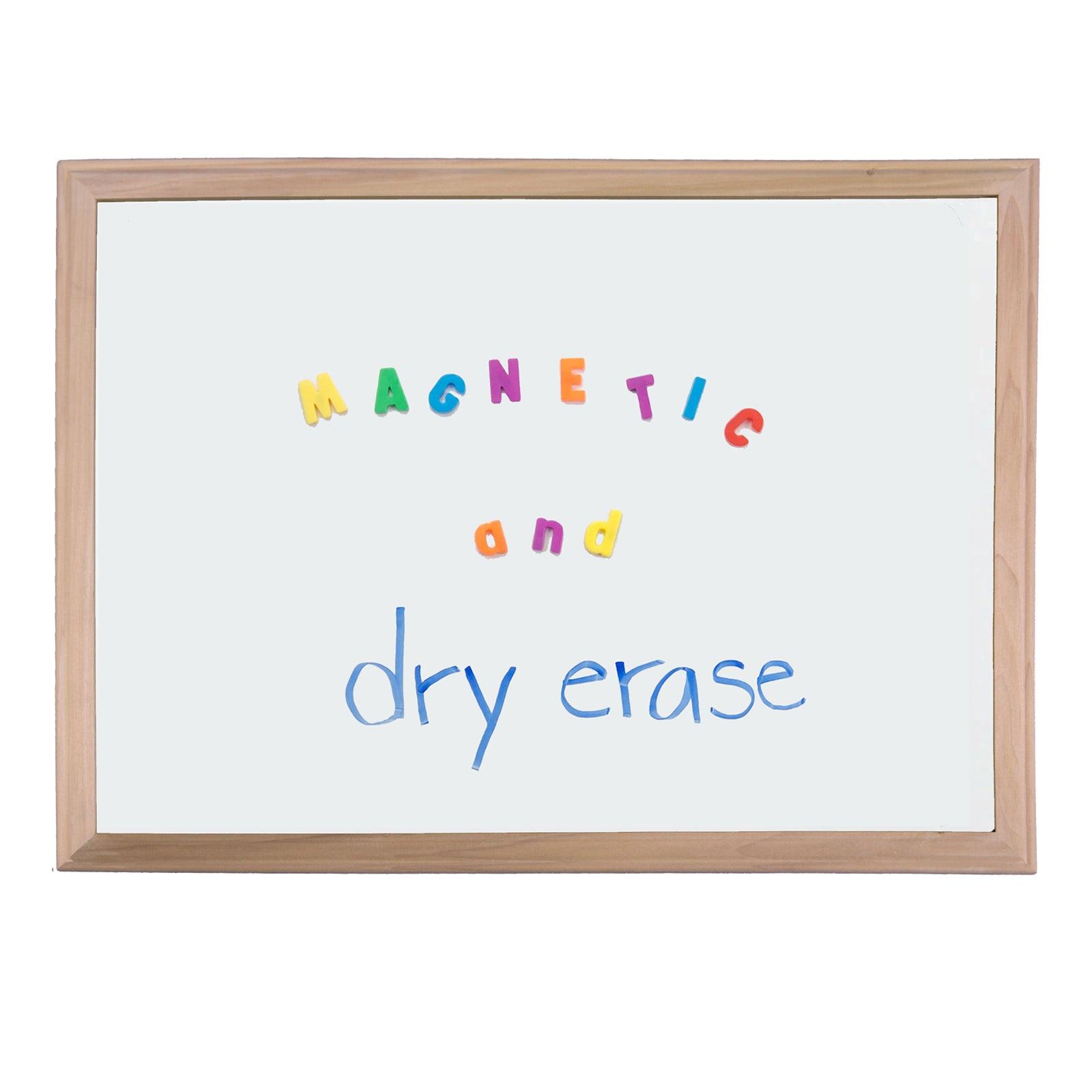 Wood Framed Magnetic Dry Erase Board, 24" x 36" - Loomini