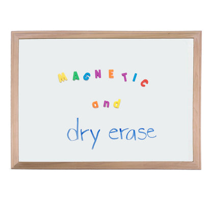 Wood Framed Magnetic Dry Erase Board, 24" x 36" - Loomini