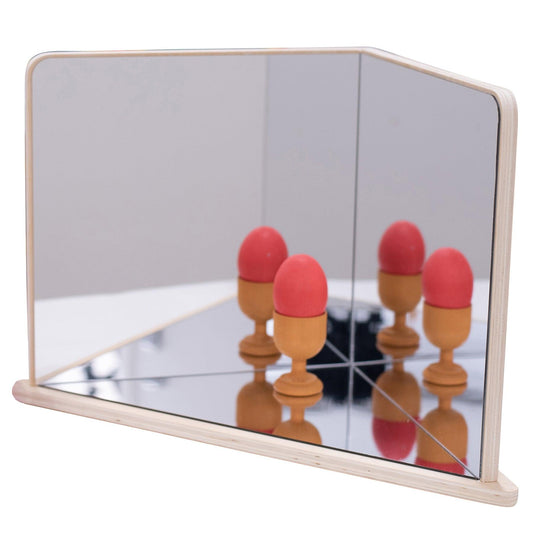 Wooden 4-Way Mirror - Loomini