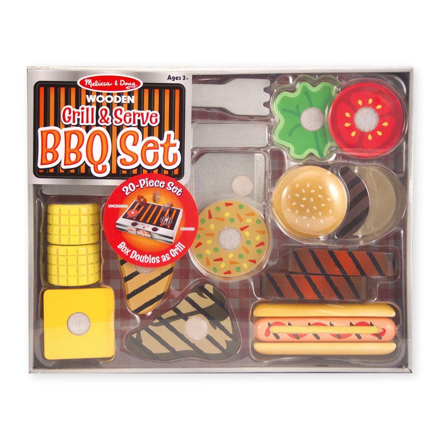 Wooden Grill & Serve BBQ Set - Loomini