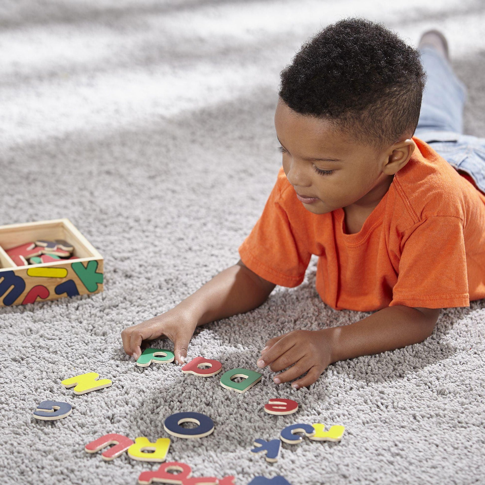 Wooden Letter Alphabet Magnets - Loomini