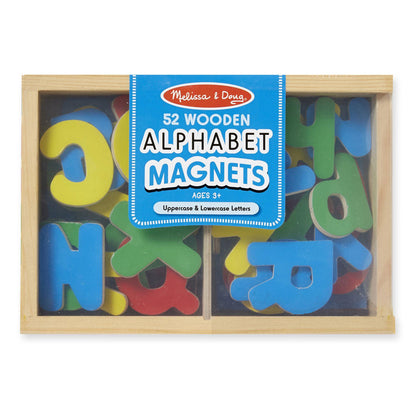 Wooden Letter Alphabet Magnets - Loomini