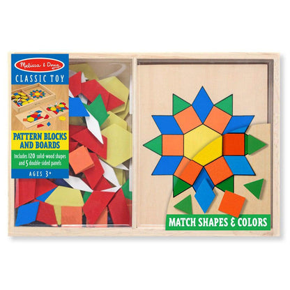 Wooden Pattern Blocks & Boards - Loomini