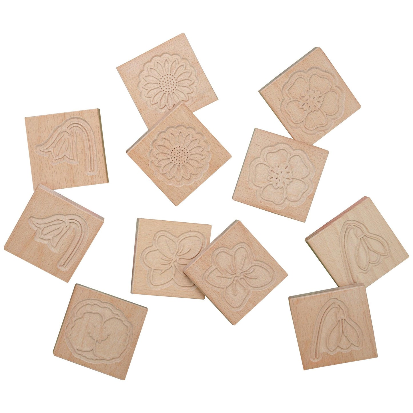 Wooden Tiles for Nature-inspired Play - Loomini