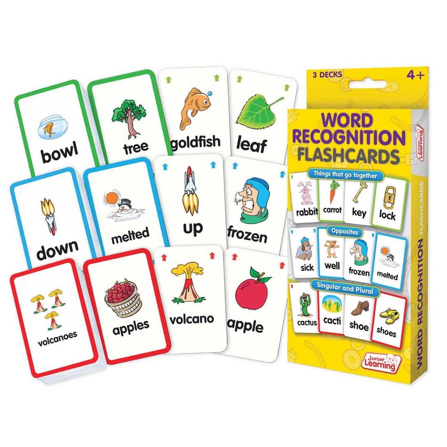 Word Recognition Flashcards, 3 Sets Per Pack, 3 Packs - Loomini