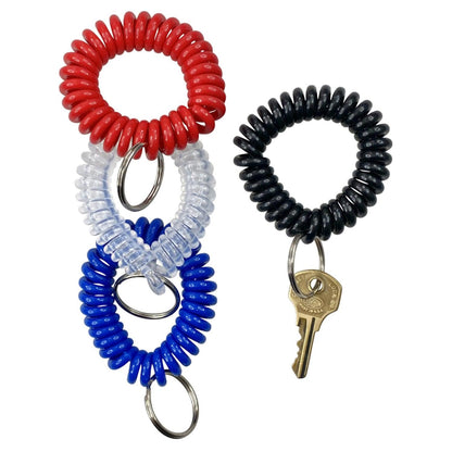 Wrist Coil Key Chain, Pack of 10 - Loomini