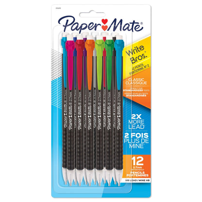 Write Bros® Mechanical Pencil, 0.7mm, Assorted, 12 Per Pack, 6 Packs - Loomini