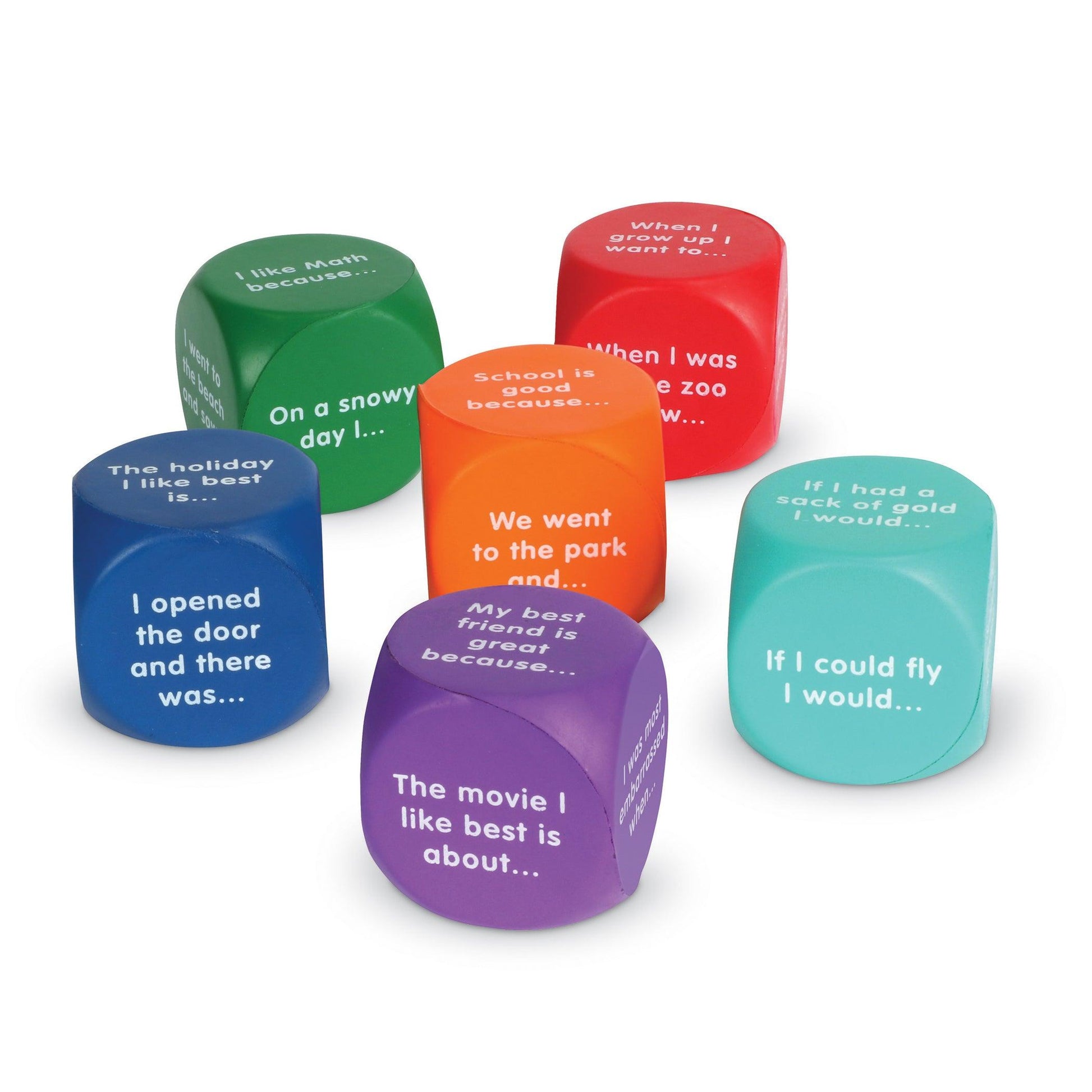 Writing Prompt Cubes, 6 Per Set, 2 Sets - Loomini